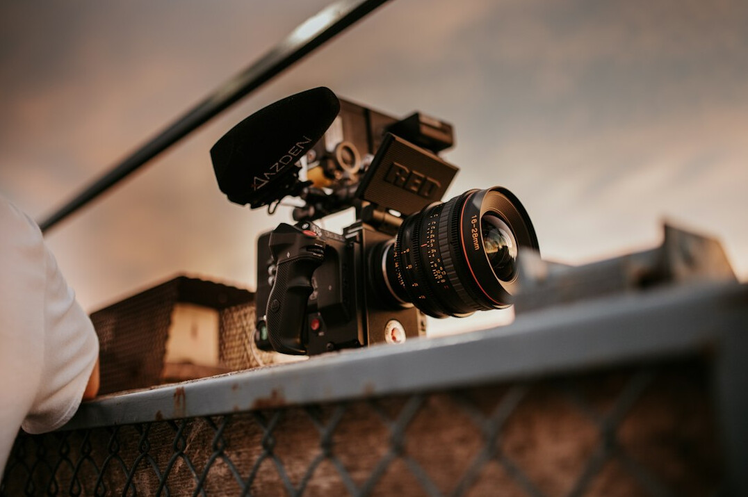 filming action scene with camera
