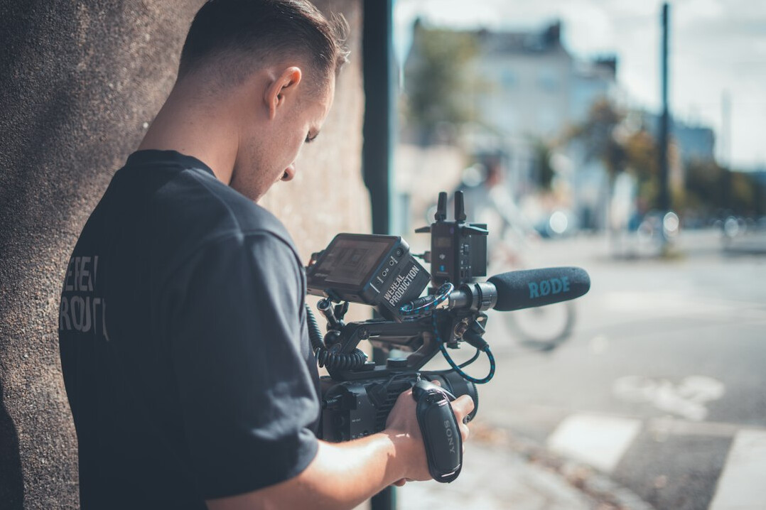 short film crew on location